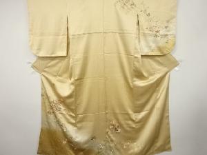 貝桶に菊牡丹模様訪問着